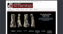 Desktop Screenshot of popular-archaeology.com