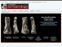 Tablet Screenshot of popular-archaeology.com